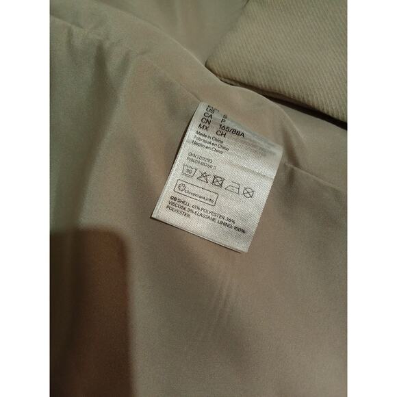 H & M Women's Double Breasted Knee Length Midi Coat in Woven Fabric Size Small - Picture 10 of 16